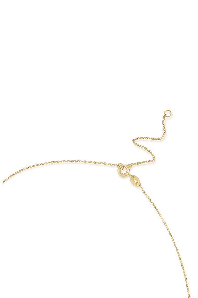 14K Gold Open Circle Pendant Necklace, Alternate, color, 14K YELLOW GOLD