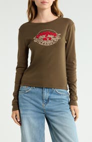 BDG Urban Outfitters Oregon Long Sleeve Crop T-Shirt