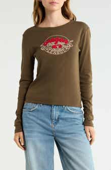Oregon Long Sleeve Crop T-Shirt