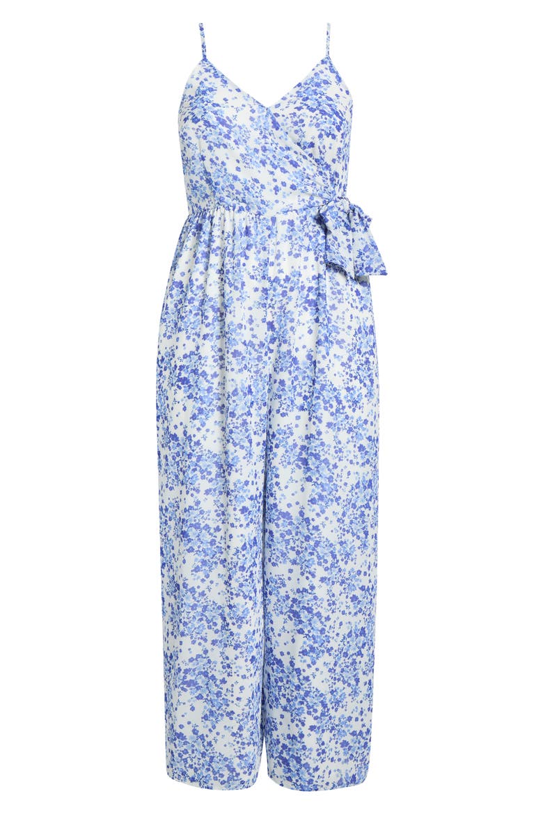 Camellia Floral Jumpsuit, Alternate, color, WHITE-BLUE-MULTI