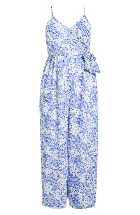 Camellia Floral Jumpsuit (Plus)