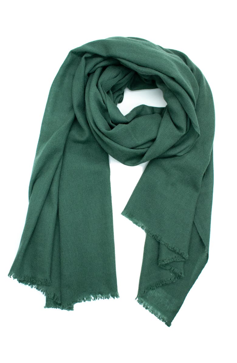 Portolano Cashmere pashmina wrap with fringes, Alternate, color,