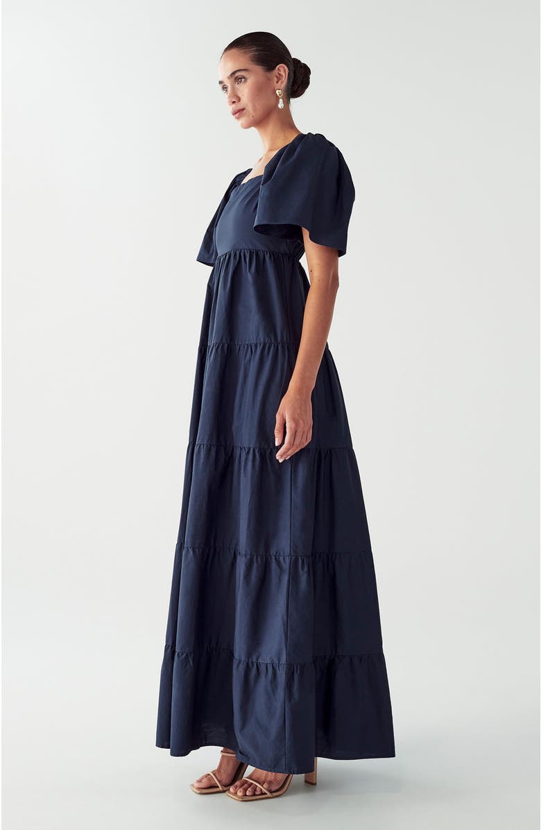 WILLA Zelda Tiered Dress, Alternate, color, Navy Blue