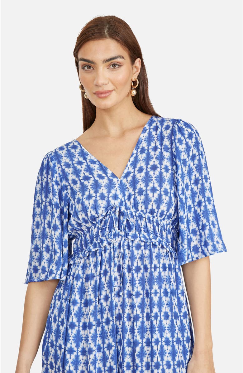 Yumi Maxi Dress With Cross Over Back, Alternate, color, Blue