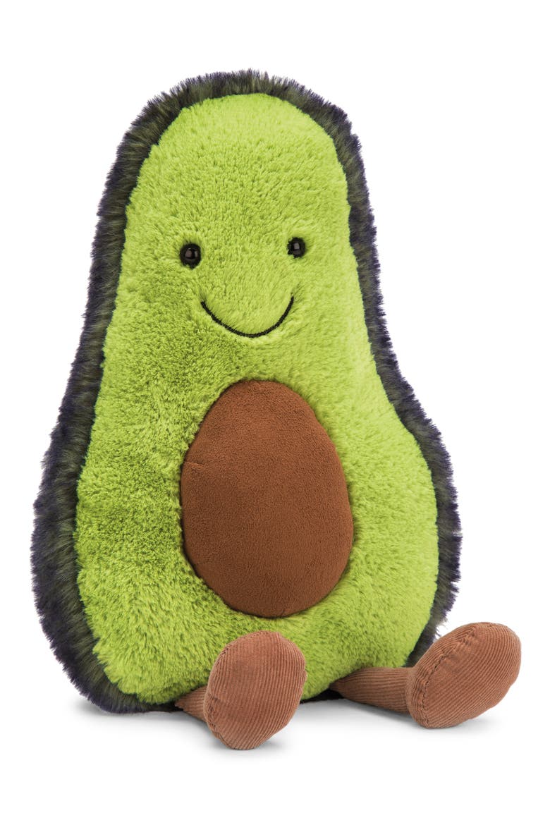 Medium Amusable Avocado Plush Toy, Main, color, GREEN