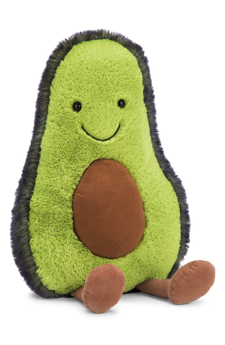 Jellycat Medium Amusable Avocado Plush Toy, Main, color,