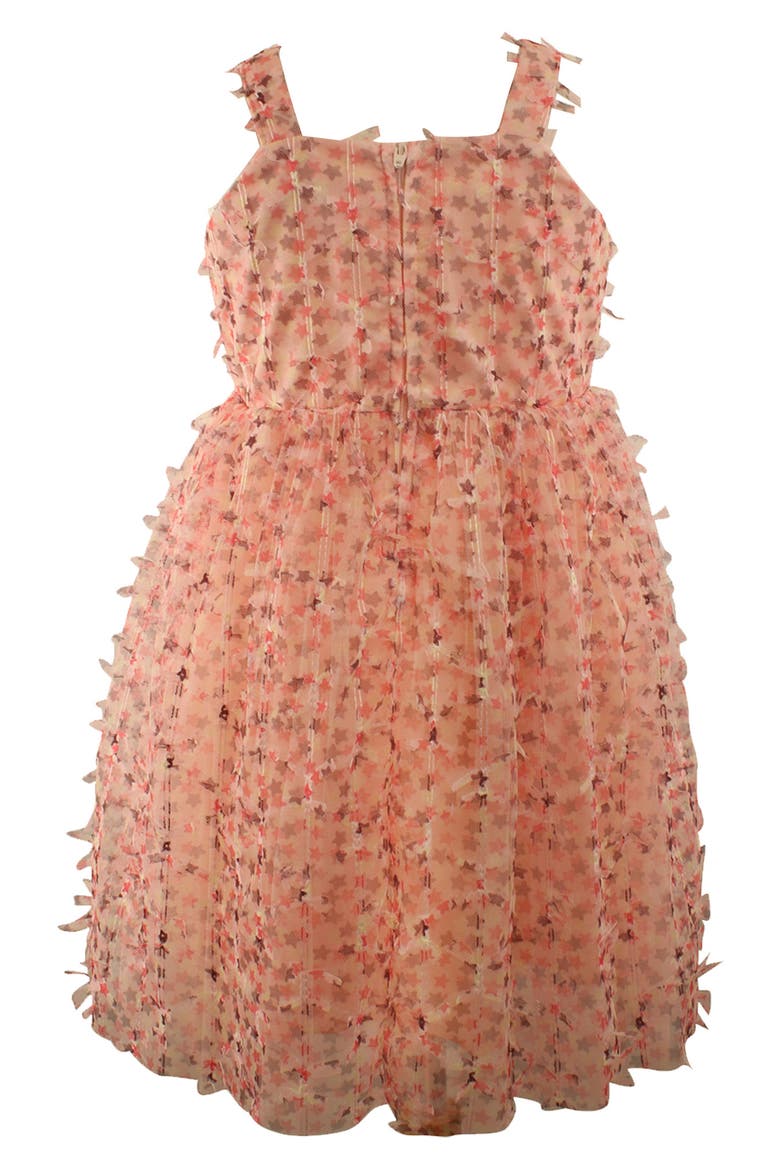 Kids' Star Mesh Tulle Dress, Alternate, color, RED