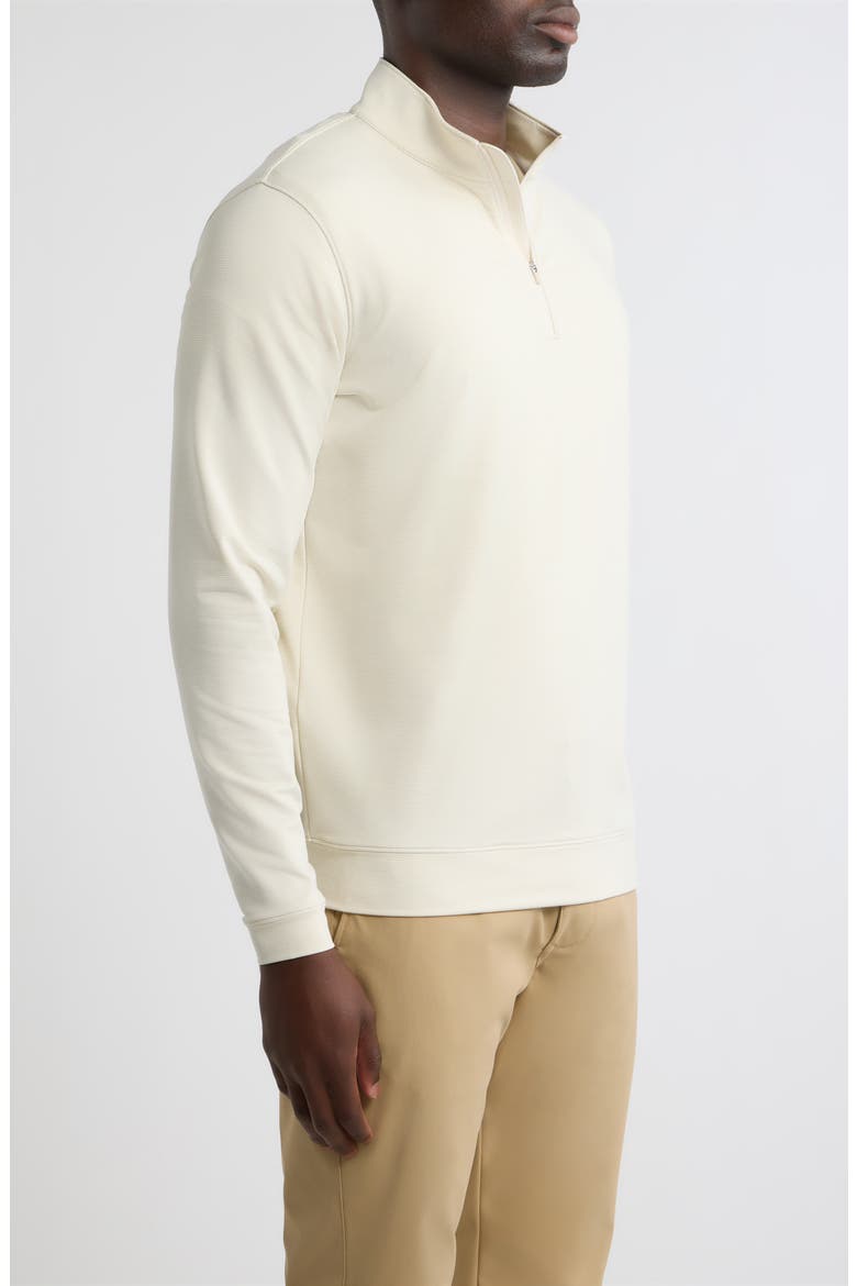 Perth Stripe Quarter Zip Performance Pullover, Alternate, color, STONE