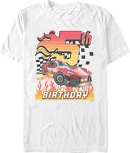 Hot Wheels Men's Hot Wheels GT Scorcher 5th Birthday  Graphic T-Shirt