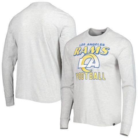 Men's '47 Heathered Gray Los Angeles Rams Dozer Franklin Long Sleeve T-Shirt
