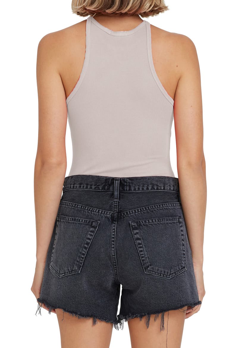 Rianne Rib Racerback Tank Bodysuit, Alternate, color, LATTE