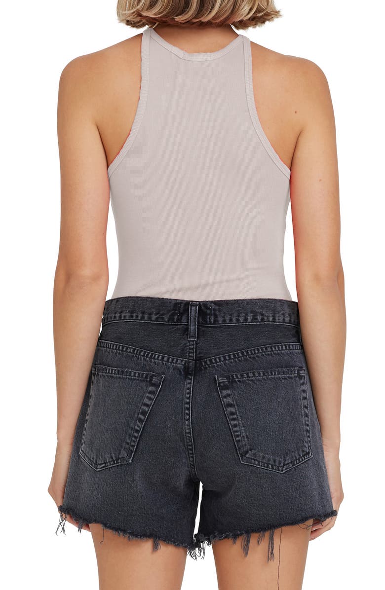 AGOLDE Rianne Rib Racerback Tank Bodysuit, Alternate, color,
