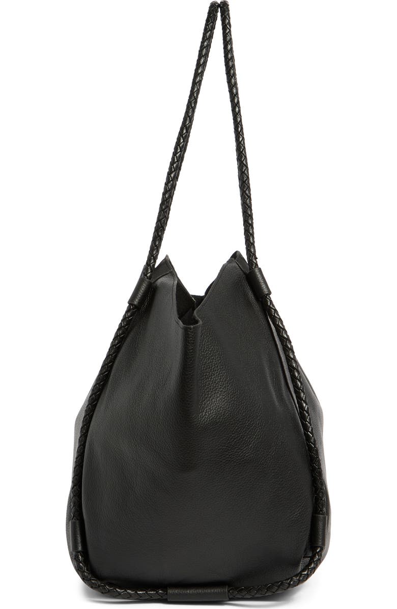 Lucky Brand Zila Leather Tote Bag, Alternate, color, Black
