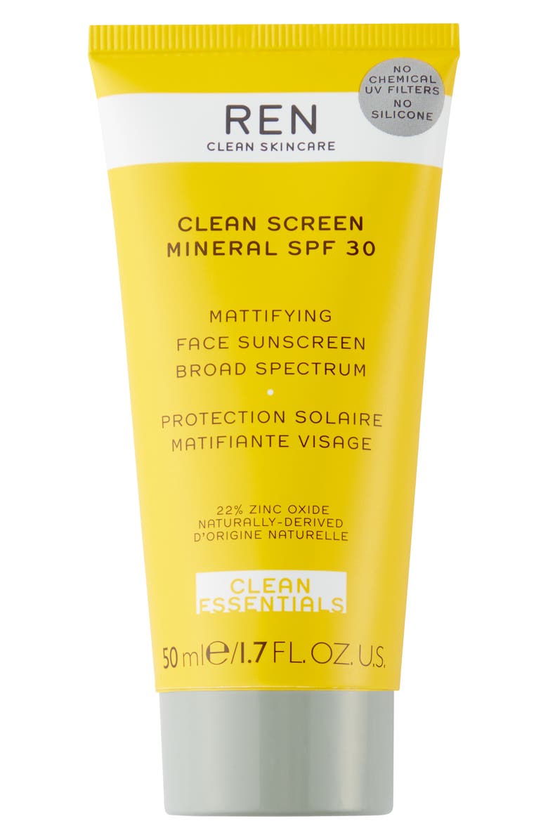 REN Clean Skincare Clean Screen Mineral SPF 30 Sunscreen, Main, color,