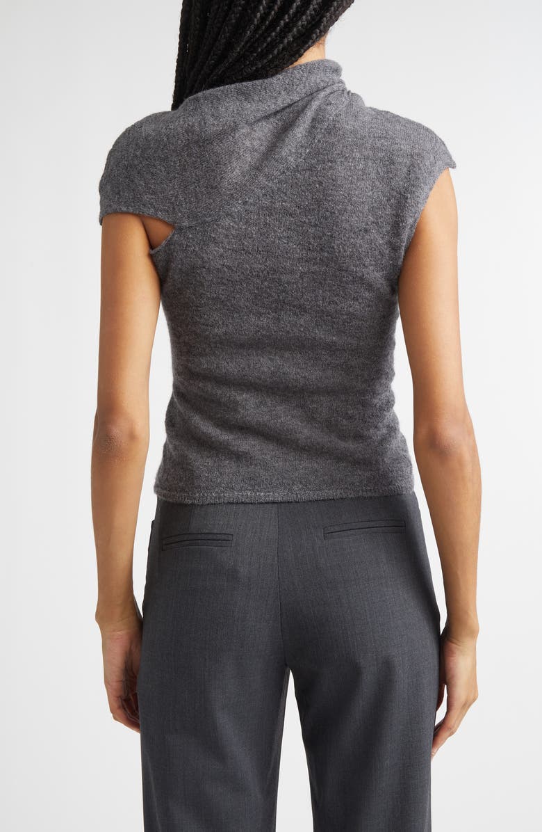 Paloma Wool Aurum Asymmetric Mohair & Alpaca Blend Sweater, Alternate, color, Grey