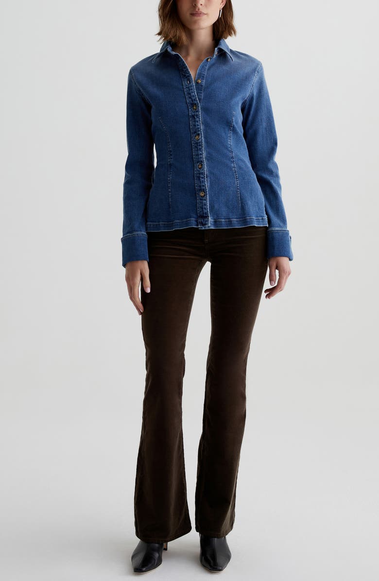 AG Cheryl Denim Button-Up Shirt, Alternate, color,