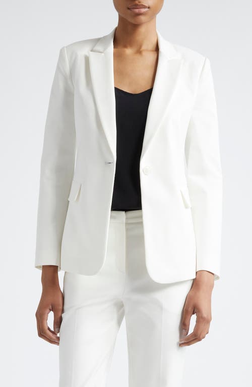 EMPORIO ARMANI EMPORIO ARMANI ONE-BUTTON COTTON BLEND BLAZER + 