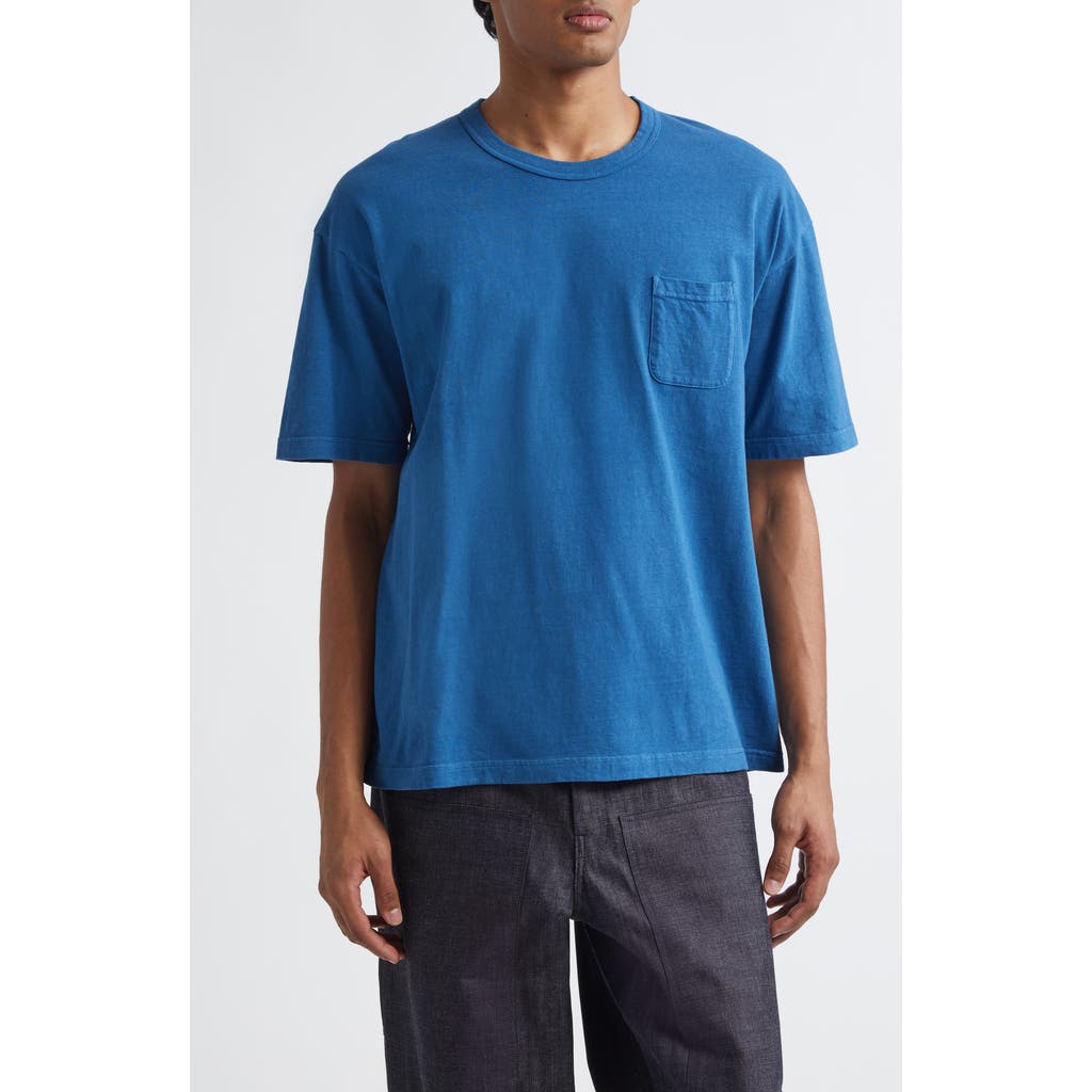 VISVIM Jumbo Cotton Pocket T-Shirt in Light Indigo  product