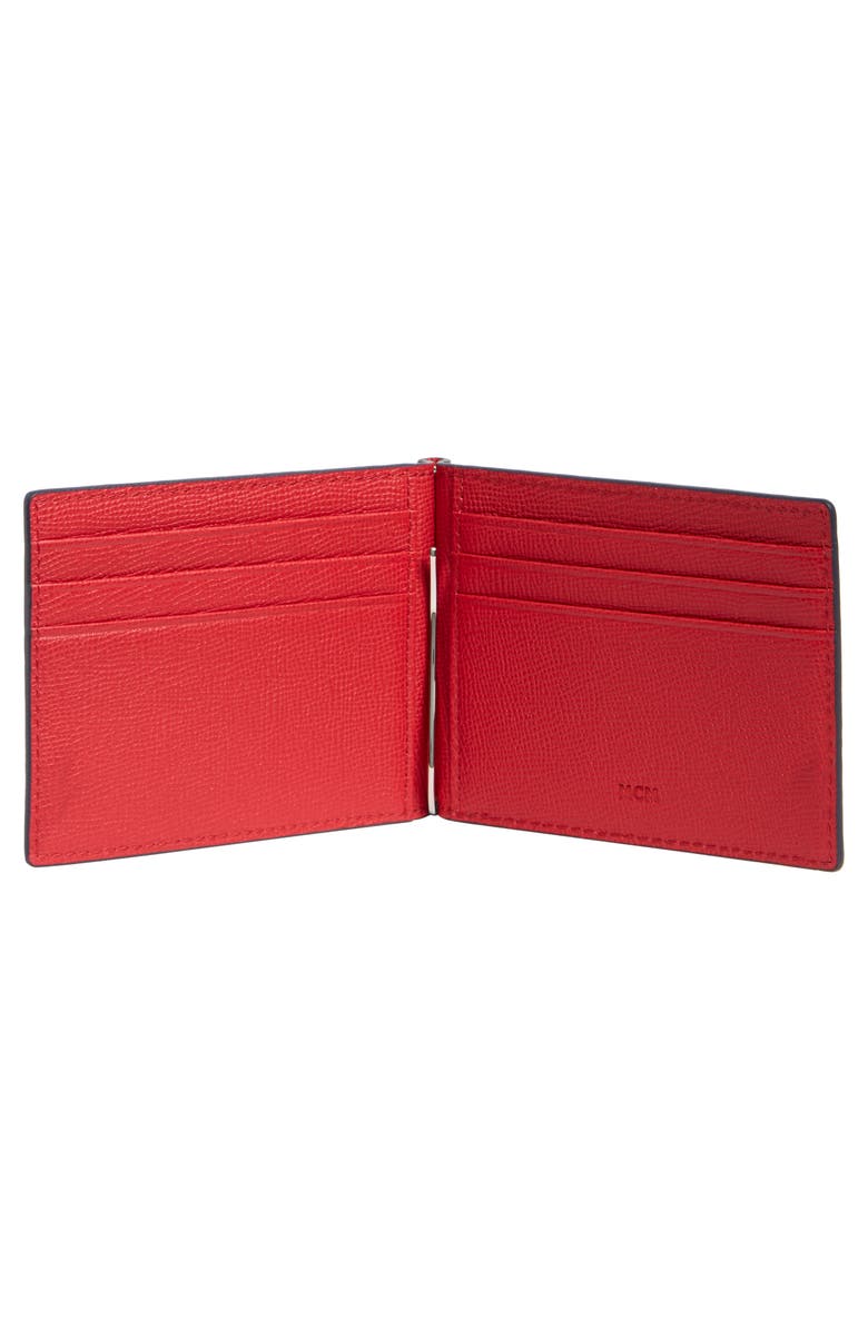 MCM Leather Bifold Wallet, Alternate, color, 