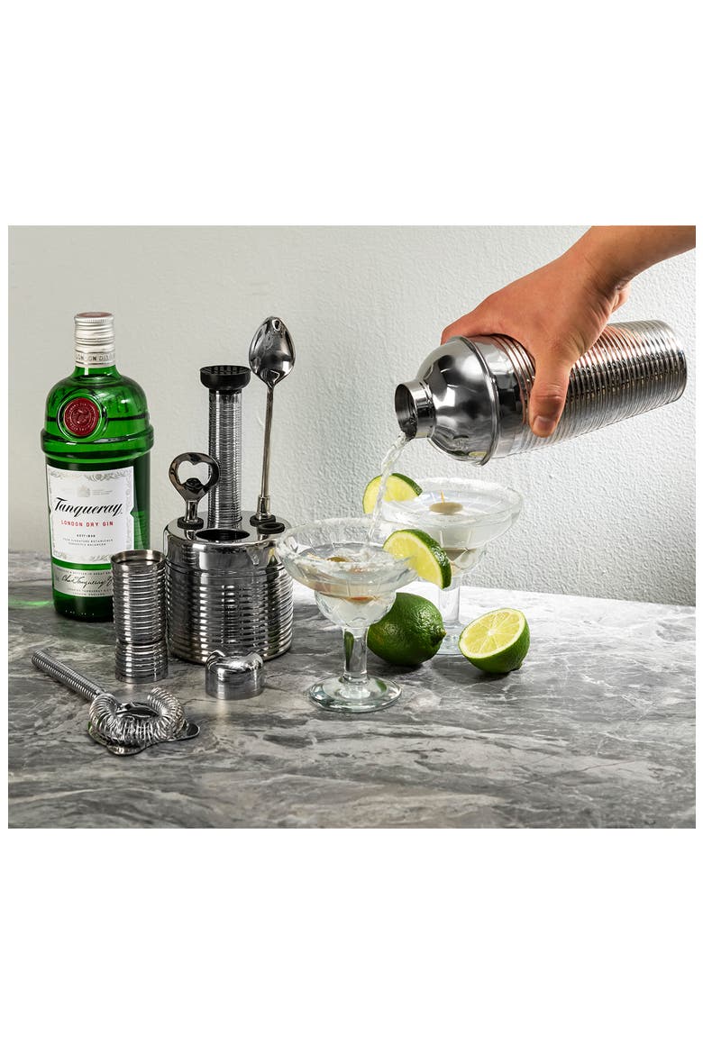 7-Piece Cocktail Bar Set, Alternate, color, SILVER