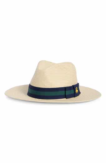 Brooks Brothers Stripe Grosgrain Band Fedora