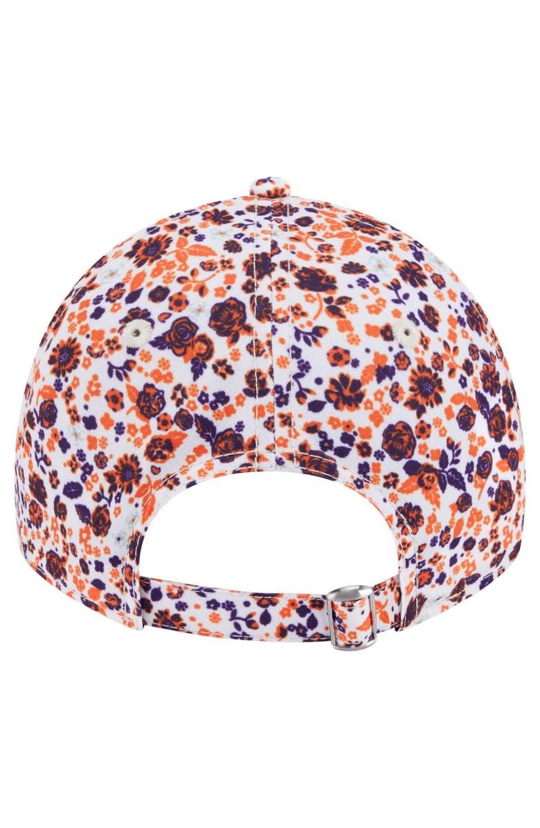 New Era Women's New Era  White Clemson Tigers Blooming 9TWENTY Adjustable Hat, Alternate, color, 