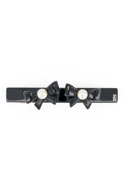 Poesie Acetate And Pearls Barrette