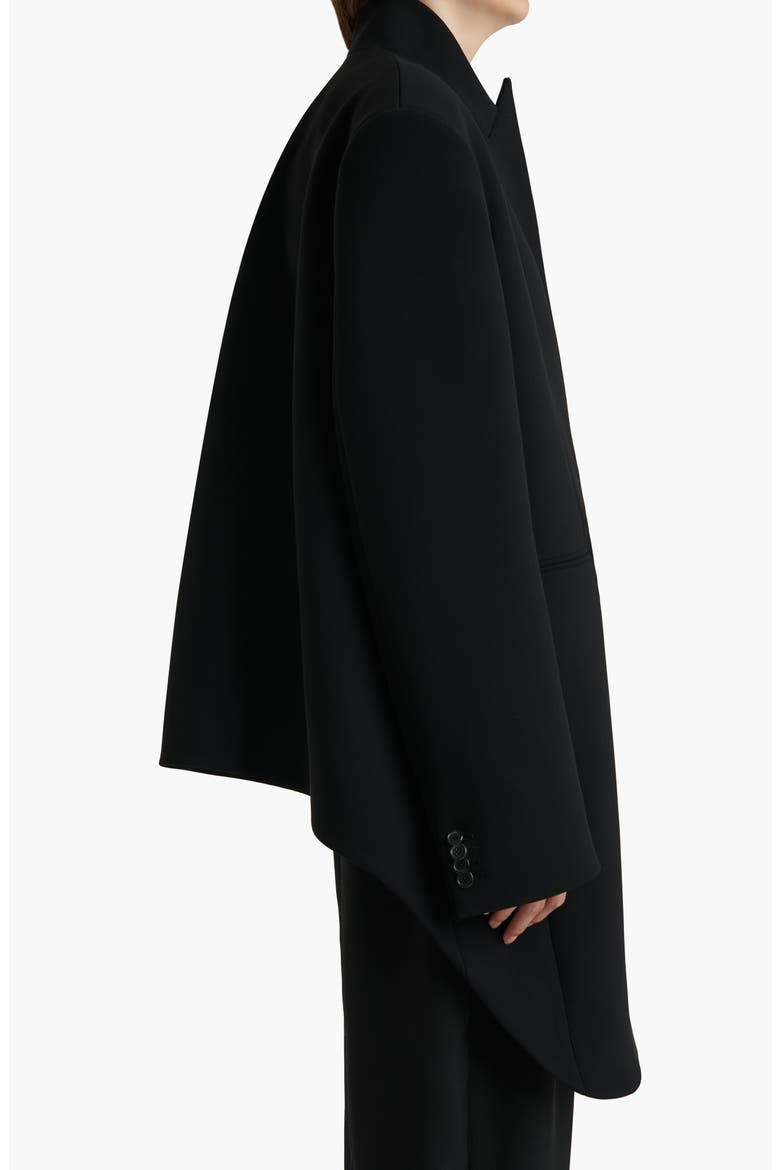 Comelle Crepe Coat, Alternate, color, BLACK