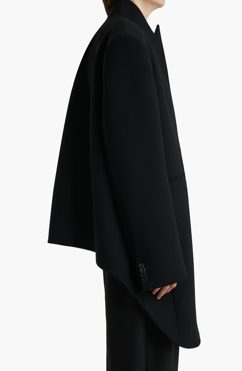Khaite Comelle Crepe Coat, Alternate, color, Black