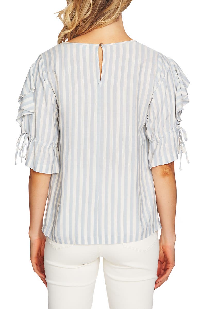 1.STATE Ruffle Sleeve Stripe Top, Alternate, color, 