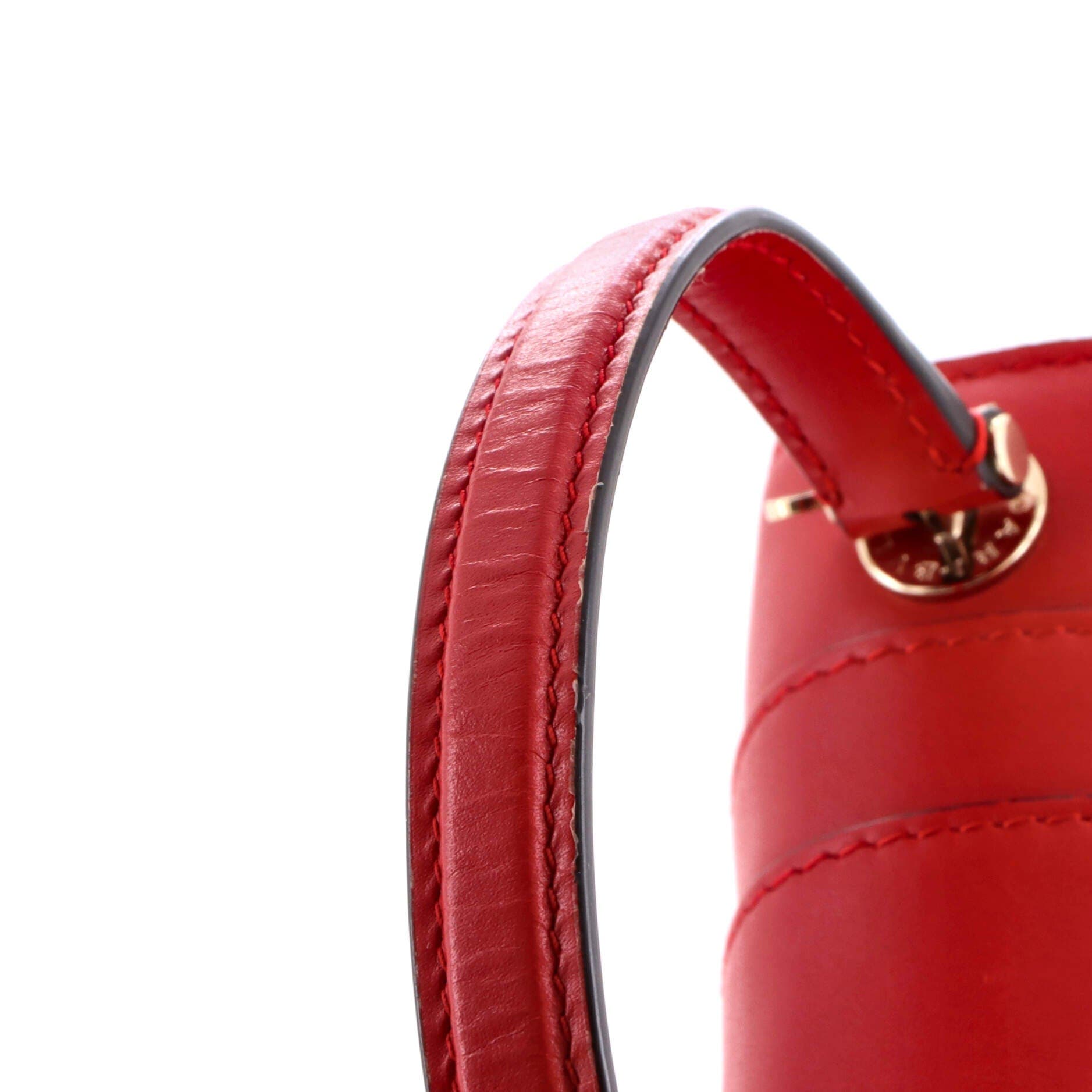 Serpenti Forever Top Handle Bag Leather Small, Alternate, color, Red