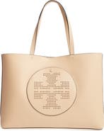 Tory Burch Perforated Logo Leather Tote