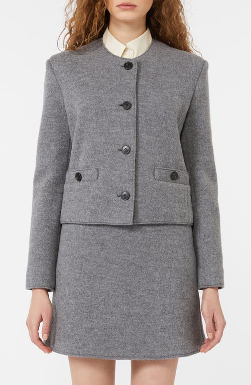 Weekend Max Mara Savona Wool Jacket In Gray