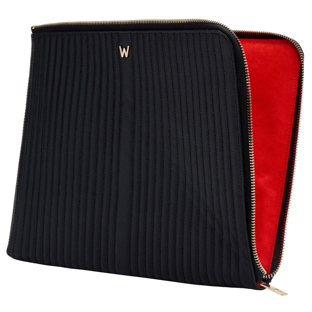 WOLF Mimi Laptop Sleeve 13" with Handle, Alternate, color, Black