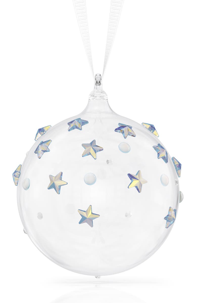 Swarovski Holiday Magic Classic Ball Ornament, Main, color, Clear