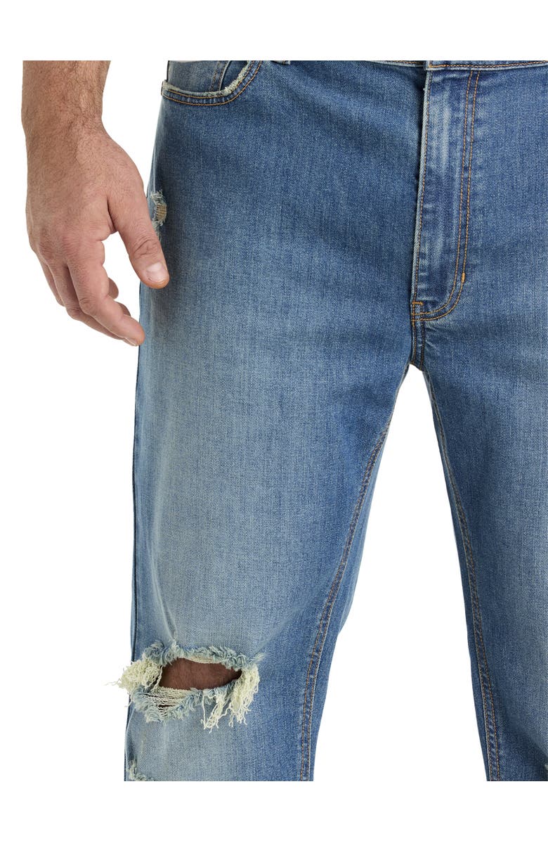 True Nation by DXL Big
Tall Ripped Tapered-Fit Jeans, Alternate, color, Faded Out