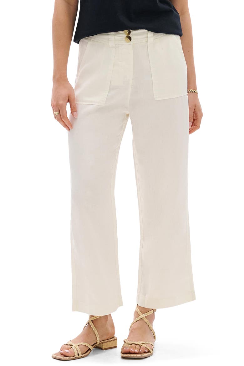 Whisper White Wide Leg Pants, Alternate, color, WHISPER WHITE