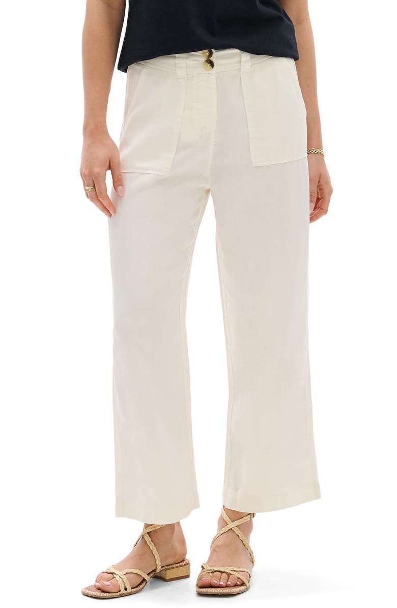 Hatley Whisper White Wide Leg Pants, Alternate, color, 