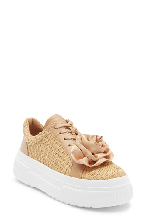 Weber Raffia Platform Sneaker (Women)