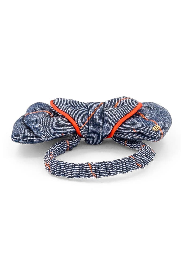 Fitness Denim Hair Tie, Alternate, color, Denim blue