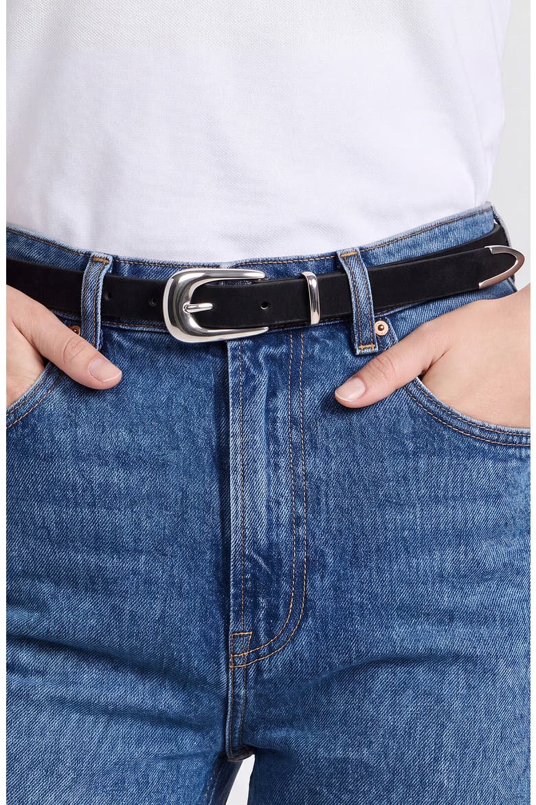 Classic Belt, Alternate, color, BLACK AND SILVER