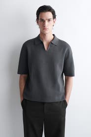 COS Milano-Knit Cotton Polo Shirt