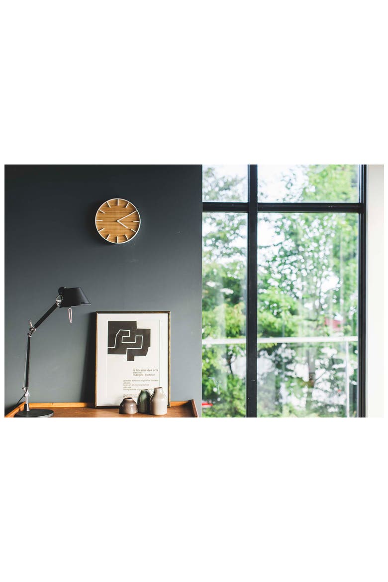 Rin Wall Clock, Alternate, color, NATURAL