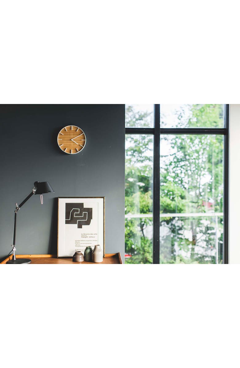 Yamazaki Rin Wall Clock, Alternate, color, Natural
