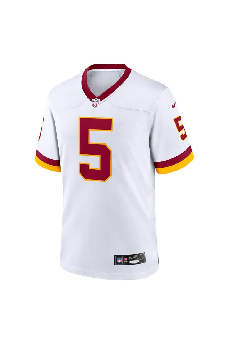 Men's Nike Jayden Daniels White Washington Commanders Game Super Bowl Era Jersey, Alternate, color, White