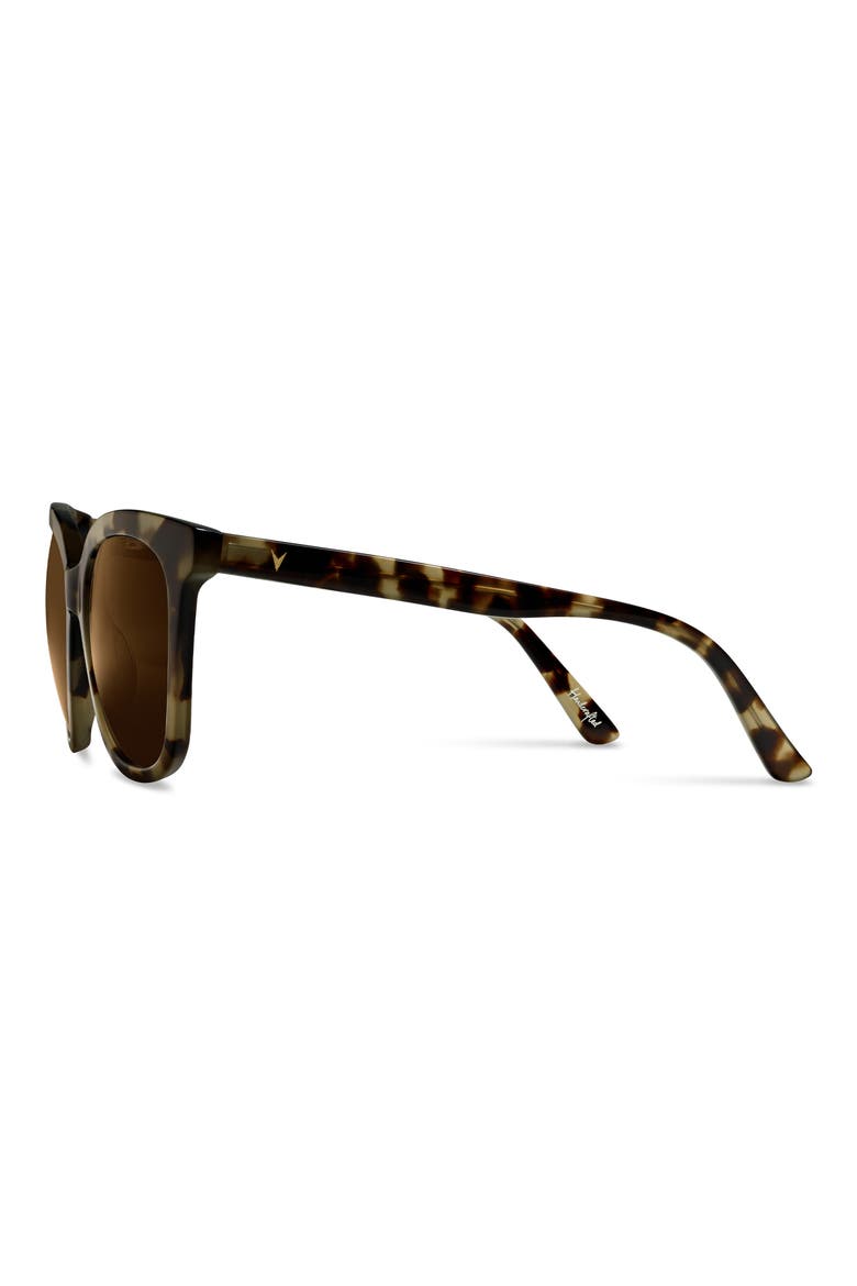 Ellison 54mm Polarized Round Sunglasses, Alternate, color, HAVANA BROWN