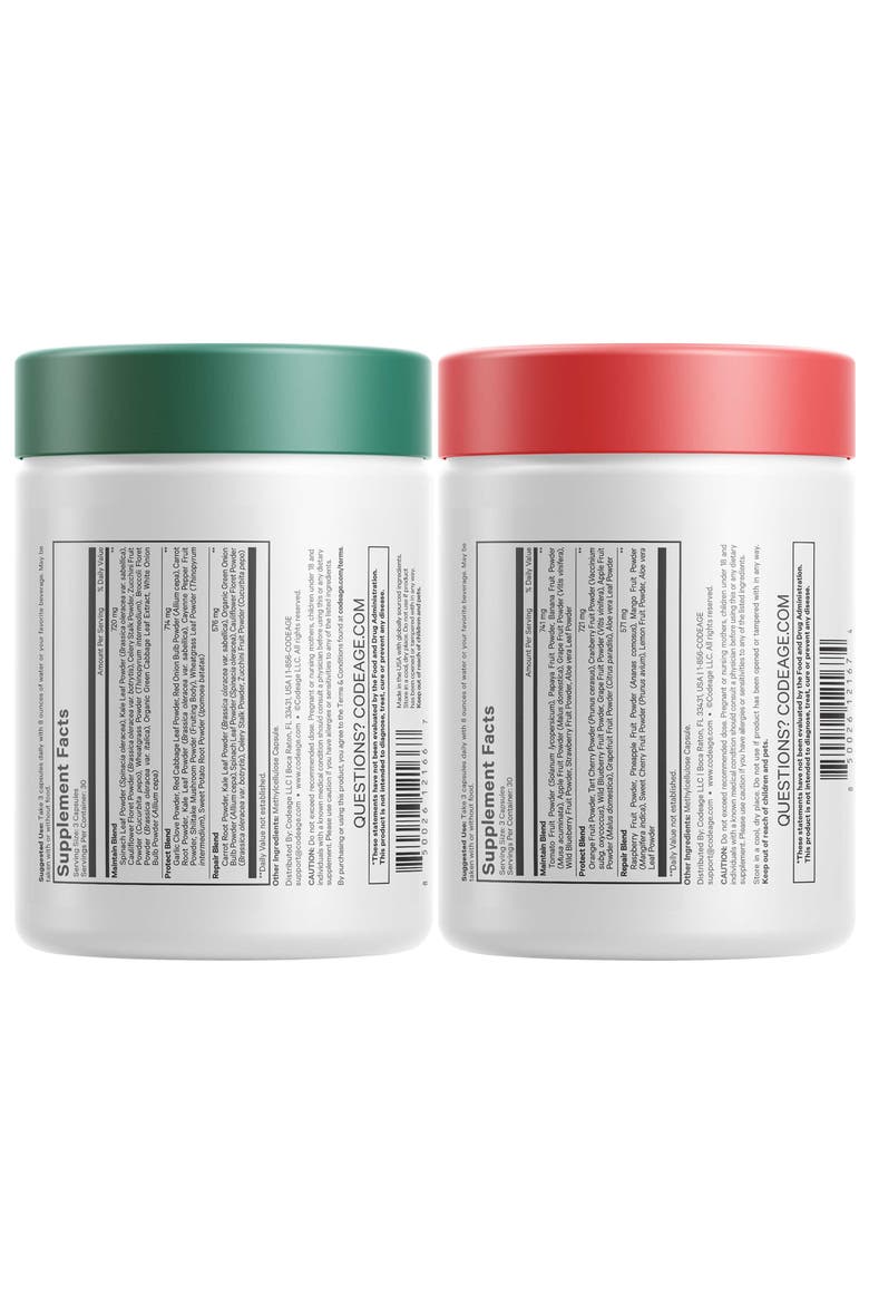 Instantfood Easy Veggies + Fast Fruits Vitamins Bundle, Alternate, color, White