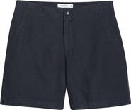Nordstrom Flat Front Linen Chino Shorts