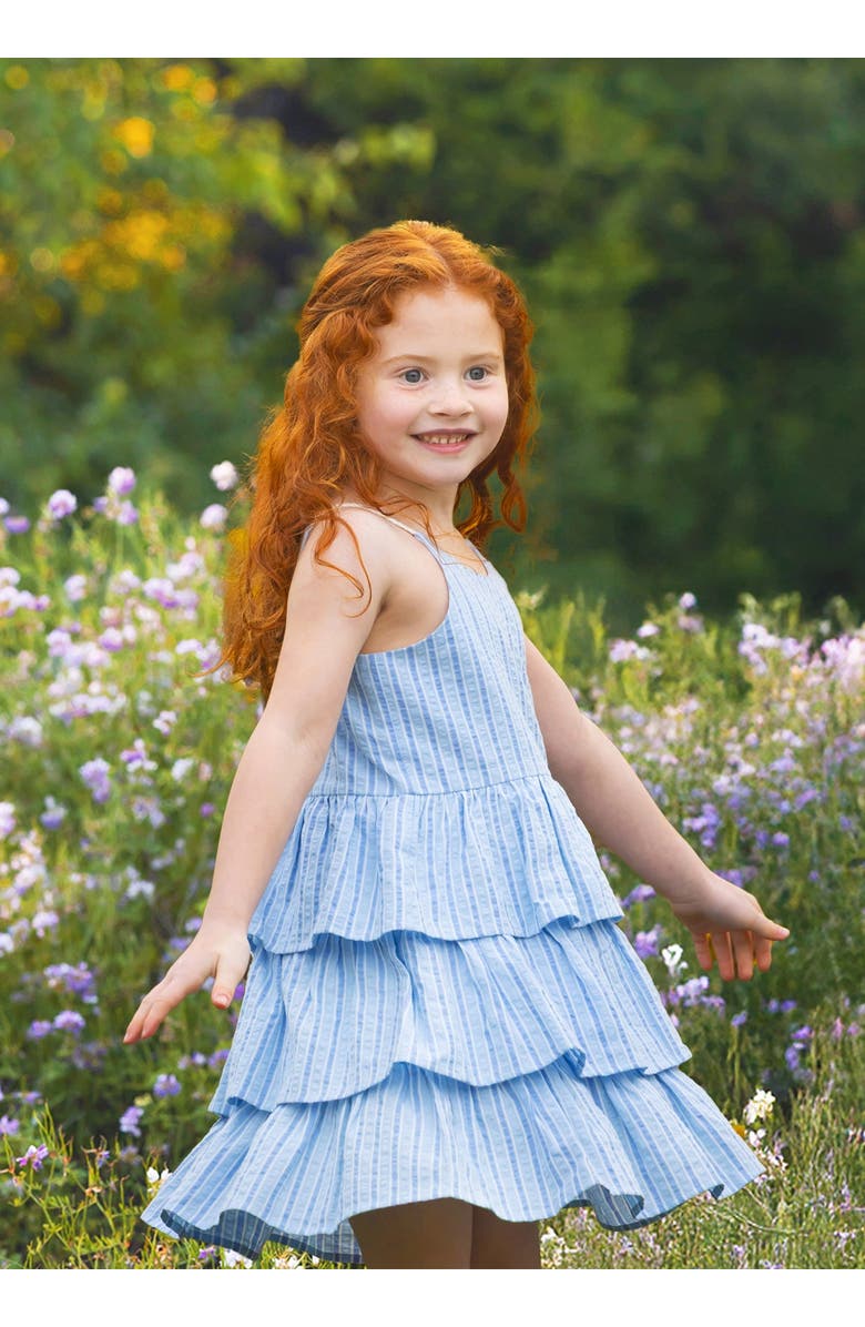 Mabel + Honey Up and Away Sleeveless Tiered Dress, Alternate, color, Blue