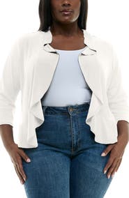 Nina Leonard Ruffle Bolero